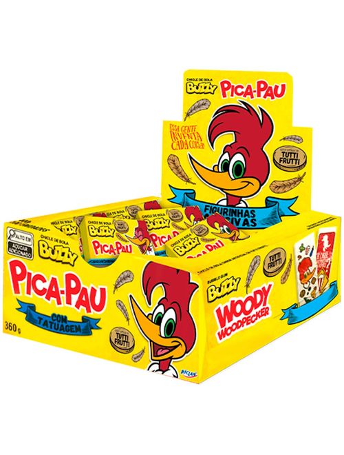 Chiclete Buzzy Pica Pau Tutti Frutti c/90 - Riclan