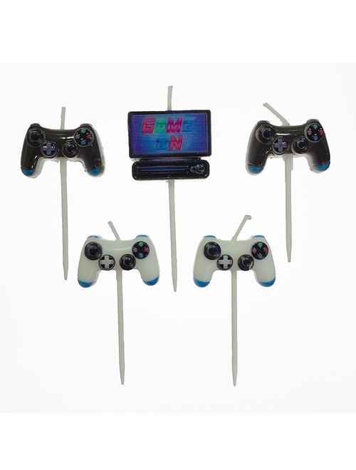 Velas Aniversário Game c/5 - Silver Festas