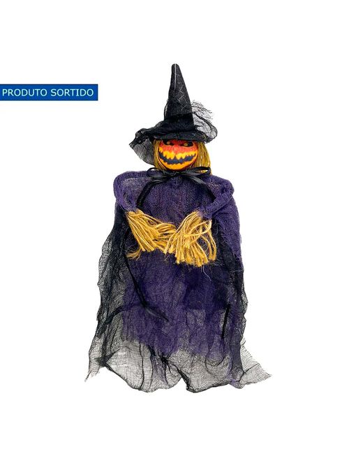 Halloween Enfeite Bruxa Sortida H316 Un - Silver Festas
