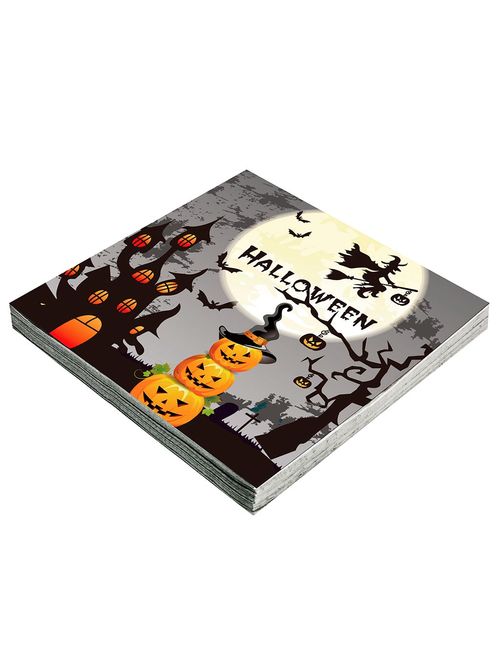 Halloween Guardanapo Noite Assombrada 33x33cm c/20 - Silver Festas