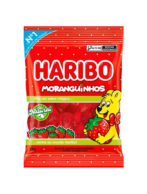 Bala de Gelatina Moranguinhos 75g - Haribo