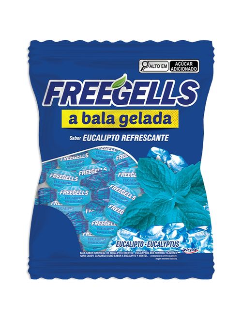 Bala Dura Eucalipto Refrescante Freegells 475g - Riclan