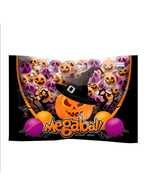 Chiclete Megaball Halloween Morango 440g - Sukest