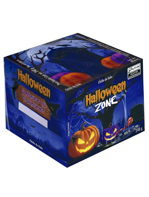 Chiclete Halloween Zone Laranja e Morango 240g - Sukest
