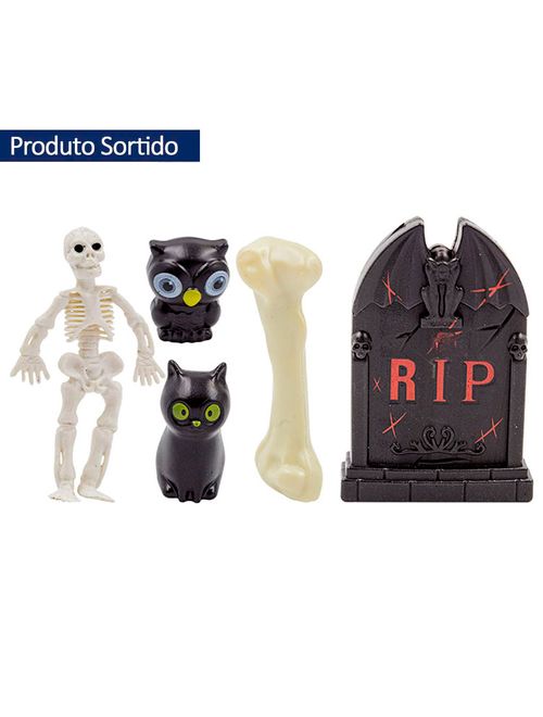 Halloween Enfeite Kit Cemitério Túmulo c/5 - Cim