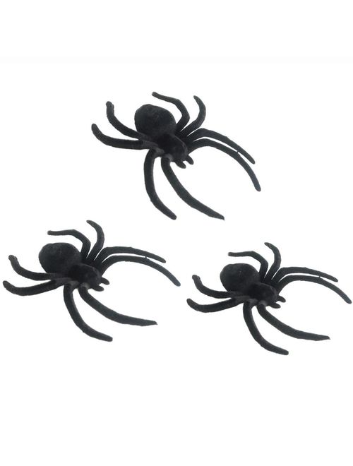 Halloween Enfeite Aranha Veludo Decorativa c/3 - Issam