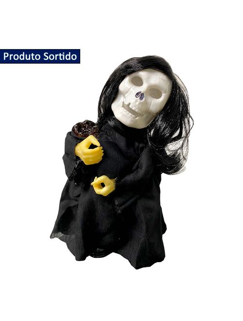 Halloween Enfeite Monstro com Luz, Som e Movimento 30cm - Cim