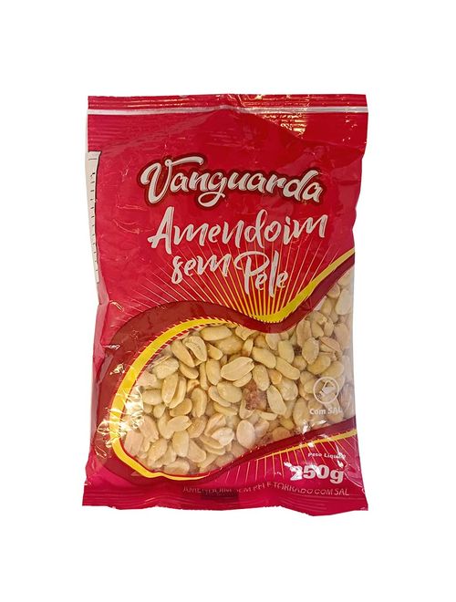 Amendoim Torrado Salgado Sem Pele 250g - Vanguarda