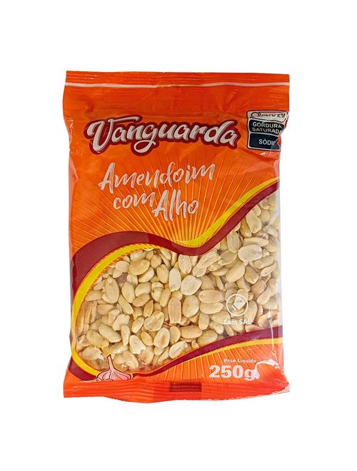 Amendoim Torrado Salgado com Alho 250g - Vanguarda