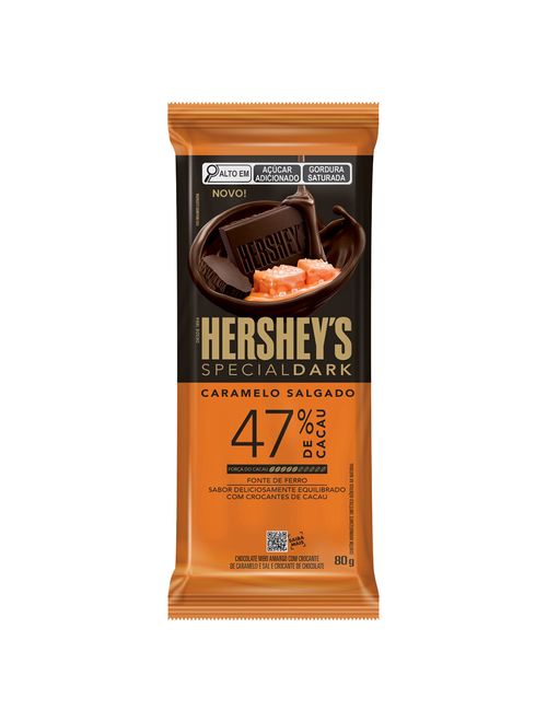 Tablete Chocolate Special Dark Caramelo Salgado 47% Cacau 80g - Hersheys