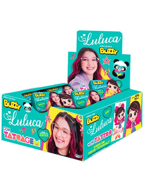 Chiclete Buzzy Luluca Hortelã c/90 - Riclan