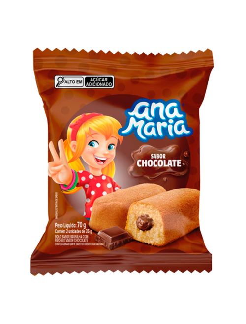 Bolinho Recheado Ana Maria Chocolate 70g - Pullman