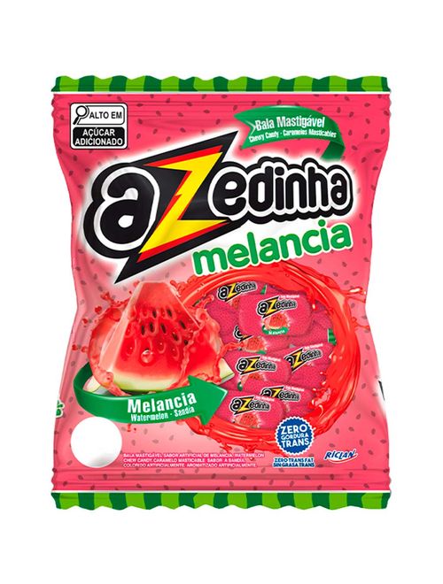 Bala Mastigável Azedinha Melancia 500g - Riclan