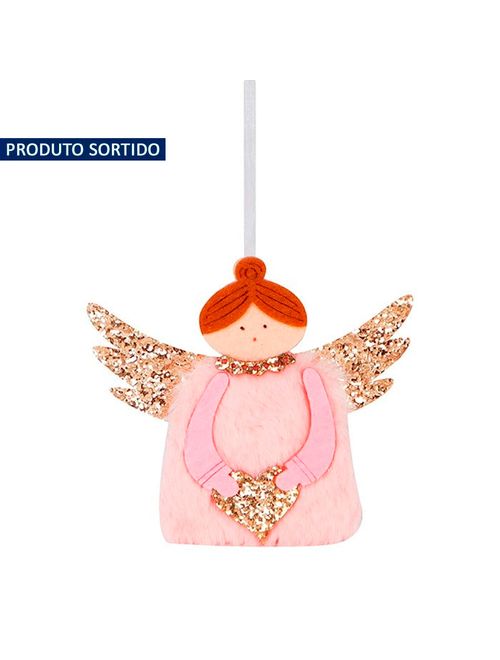 Enfeite Natal Pendurar Anjo Coração Sortido - Zein