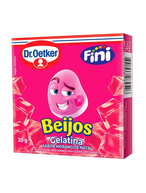 Gelatina Beijos Fini 20g - Dr. Oetker