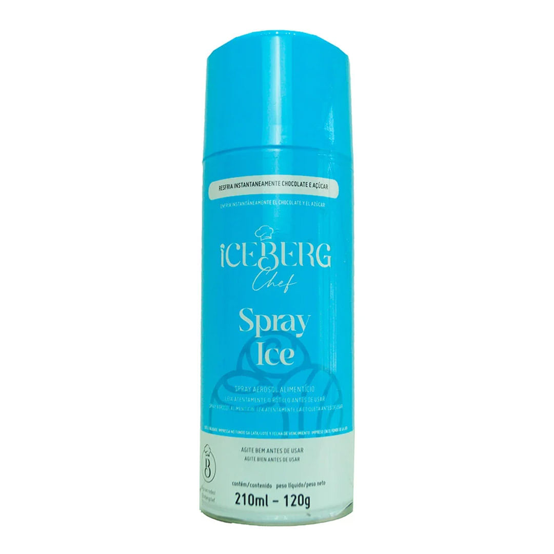 Spray Ice Alimentício Congelante 210ml - Iceberg Chef - Doce Malu