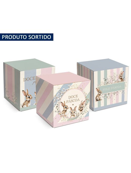 Caixa Cubo Pop Doce Páscoa 9x9x9cm Sortida Un - Cromus