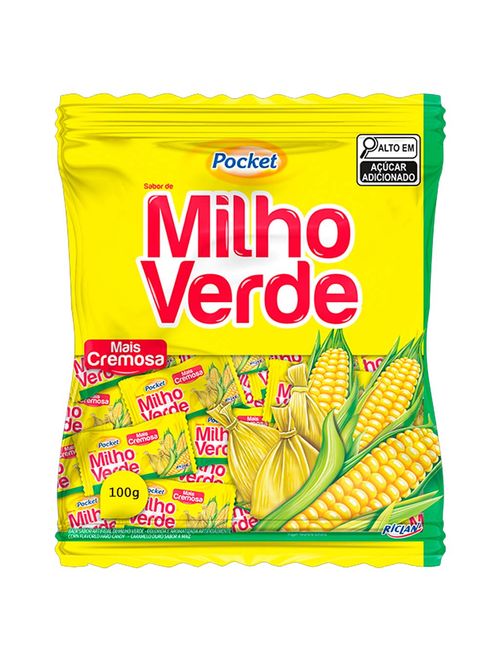 Bala Dura Pocket Cremosa Milho Verde Freegells 100g - Riclan