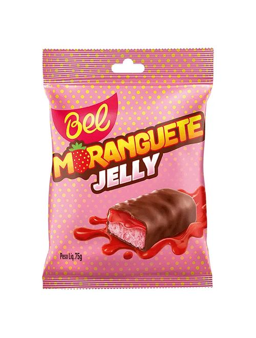 Bombom Recheado Moranguete Jelly 75g - Bel