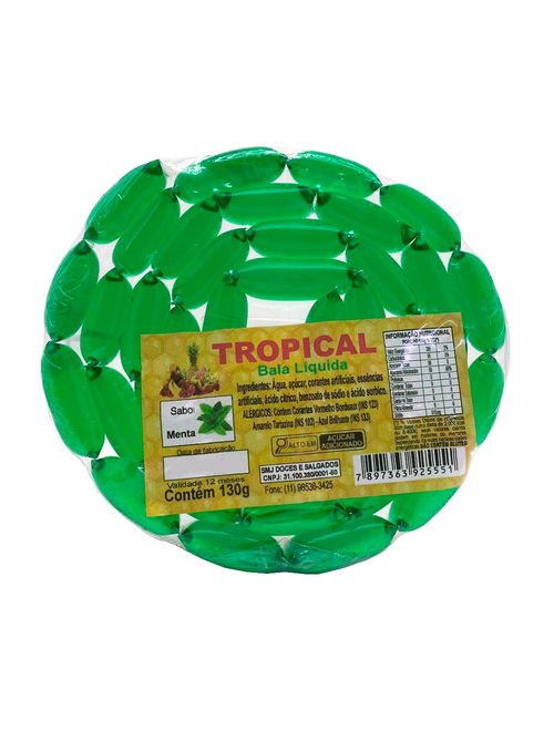 Bala Líquida Menta 130g - Tropical