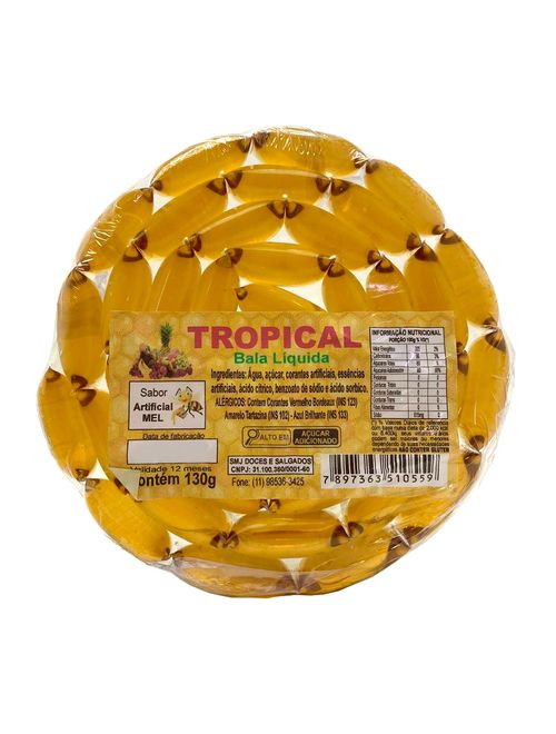 Bala Líquida Mel 100g - Tropical
