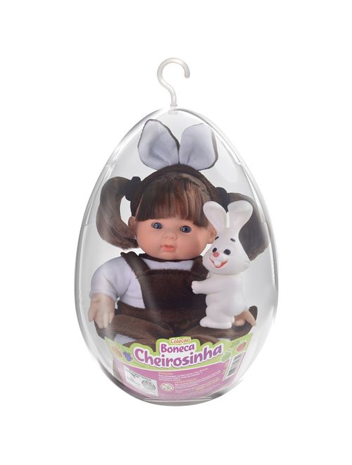 Ovo Médio com Boneco de Vinil Articulado Cheirosinha Chocolate - Lider
