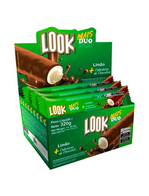 Chocolate Stick Wafer Recheado Mais Duo Limão c/16 - Itamaraty