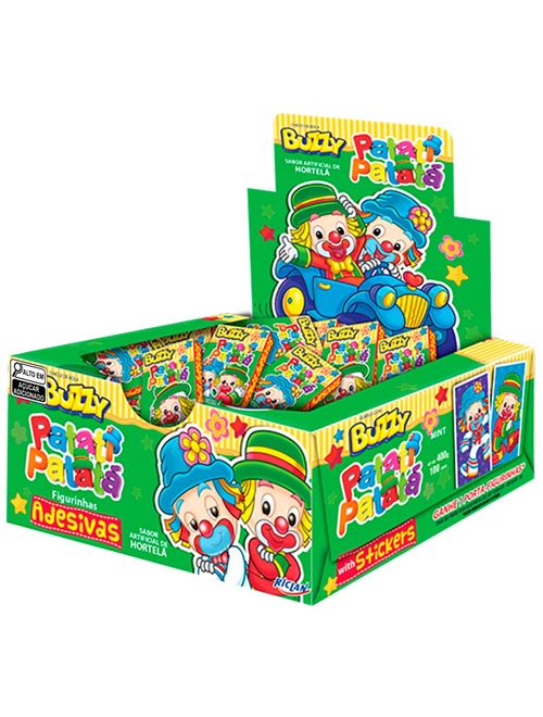 Chiclete Buzzy Patati Patatá Hortelã c/90 - Riclan