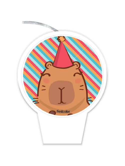 Capivara Vela Aniversário - Festcolor