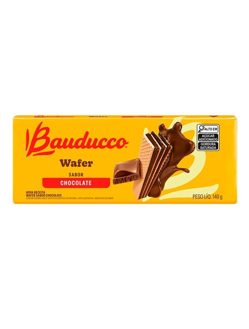 Biscoito Wafer Chocolate 140g - Bauducco