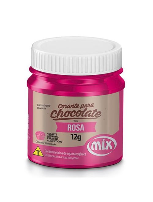Corante em Pasta Para Chocolate Rosa 12g - Mix