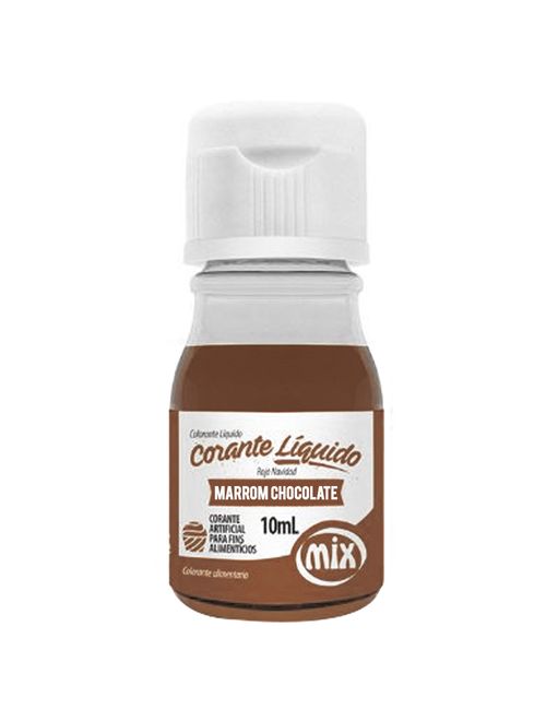 Corante Líquido Marrom Chocolate 10ml - Mix