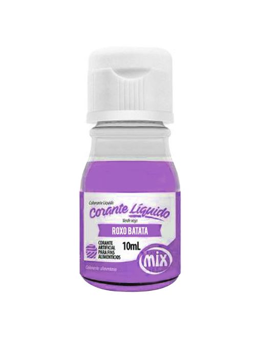 Corante Líquido Roxo Batata 10ml - Mix