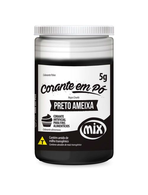 Corante em pó Preto Intenso 5g - Mix