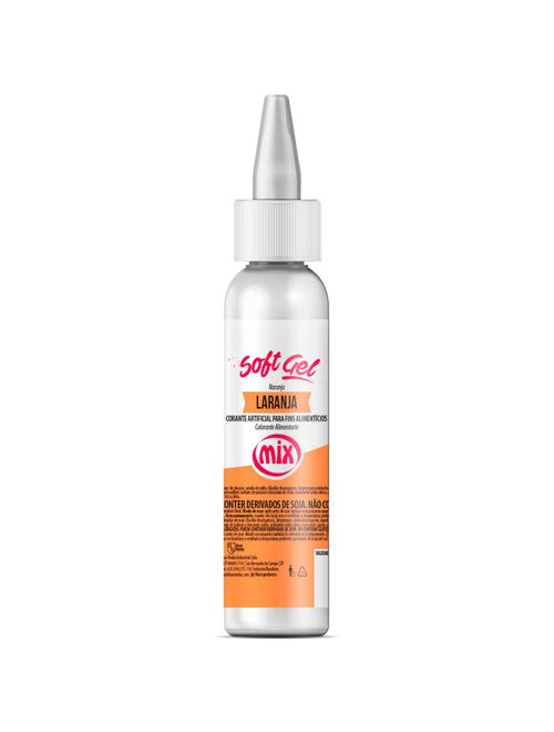 Corante Soft Gel Laranja 25g - Mix