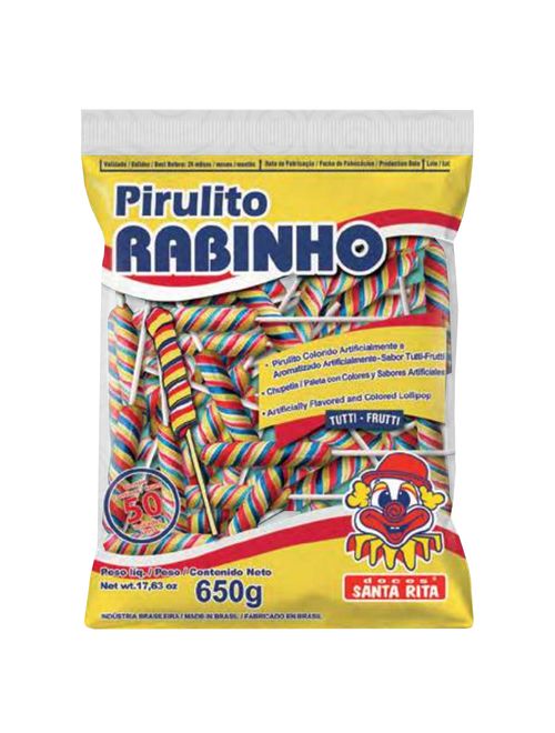 Pirulito Rabinho de Porco c/50 - Santa Rita