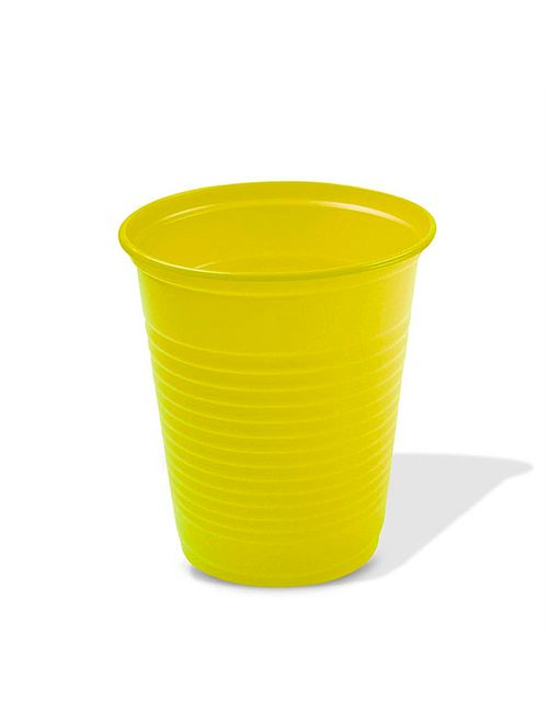 Copo Descartável Amarelo 200ml c/50 - Trik Trik