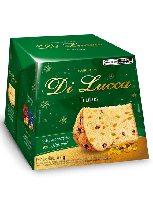 Panettone Di Lucca Frutas Cristalizadas 400g - Santa Edwiges