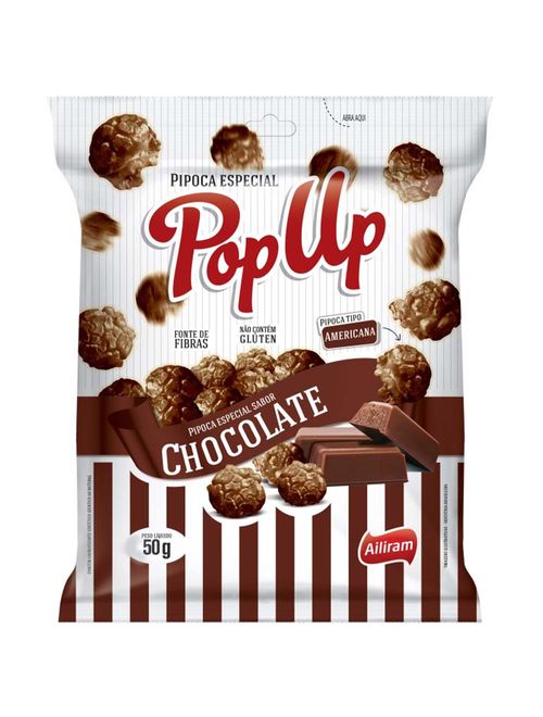 Pipoca Pronta Pop Up Chocolate 50g - ZDA