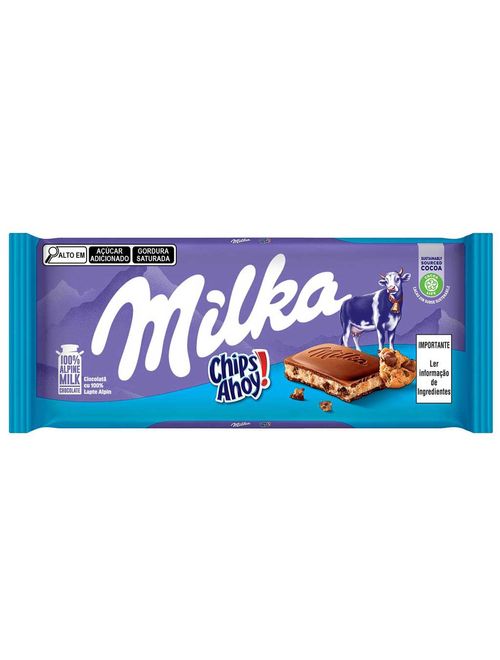 Tablete de Chocolate Chips Ahoy 100g - Milka