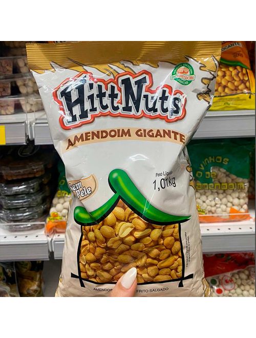Amendoim Gigante sem Pele 1,01kg - Hittnuts