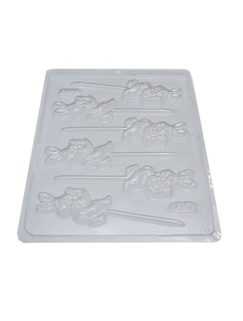 Forma PVC Pirulito Coelho Pequeno ref.80 - BWB