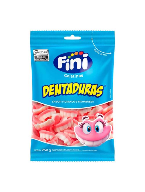 Bala de Gelatina Dentaduras 250g - Fini