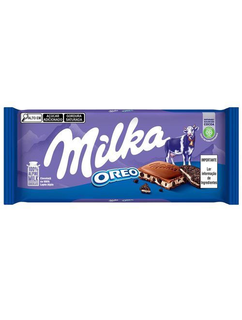 Tablete de Chocolate Oreo Biscoito 100g - Milka
