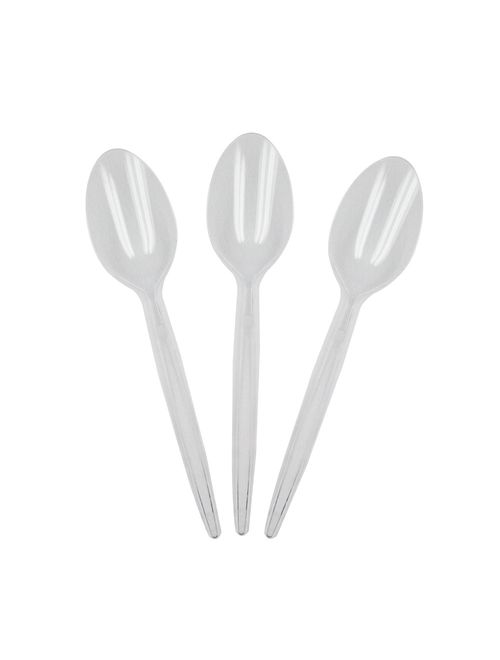 Colher Refeição Branca c/50 - Plastilania