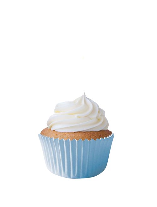 Forminha Mini Cupcake Impermeável Azul Bebê c/45 - Mago