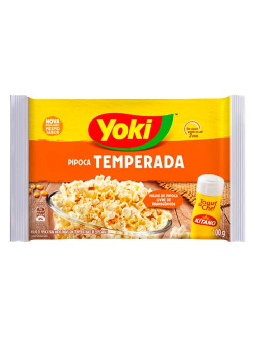 Pipoca para Microondas Pop Corn Toque Chef 100g - Yoki
