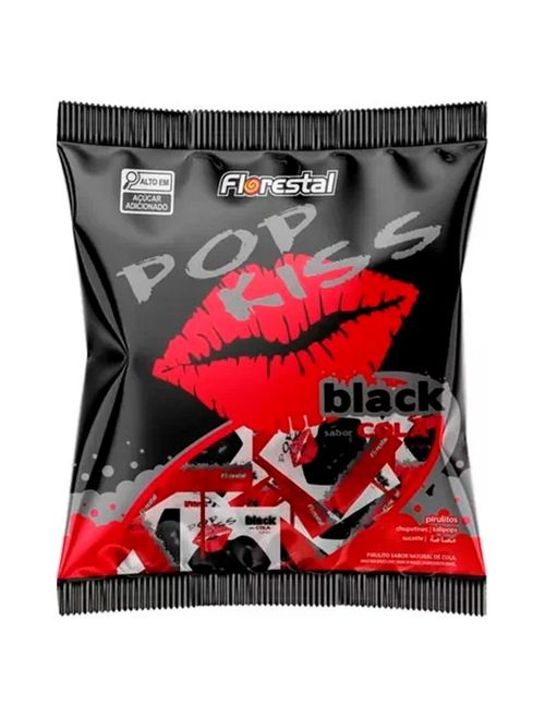 Pirulito Pop Kiss Black Cola 500g - Boavistense