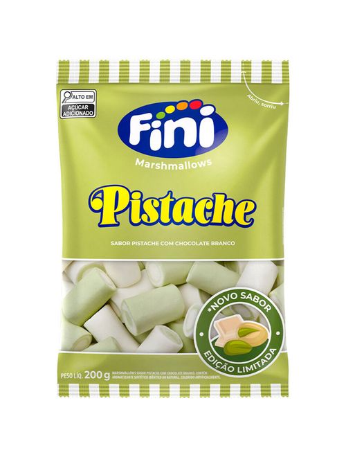Marshmallow Pistache com Chocolate Branco 200g - Fini