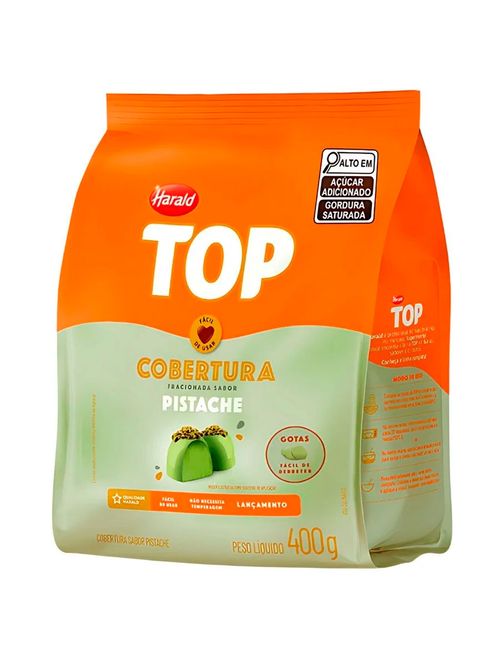 Gotas de Cobertura Fracionada Top Pistache 400g - Harald